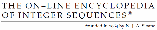 The On-Line Encyclopedia of Integer Sequences